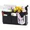 Bedside Caddy/Bedside Storage Bag Hanging Organizer for Bunk and Hospital Beds,Dorm Rooms Bed Rails,Can be Placed Glasses,Books,Mobile Phones,Keys (New Black-1)